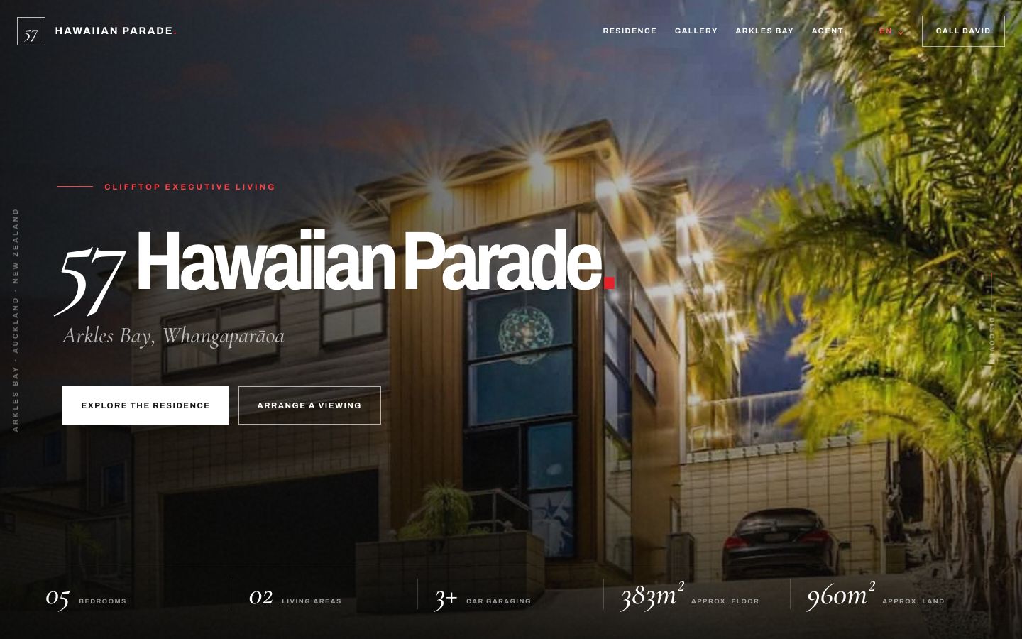 57 Hawaiian Parade property website screenshot