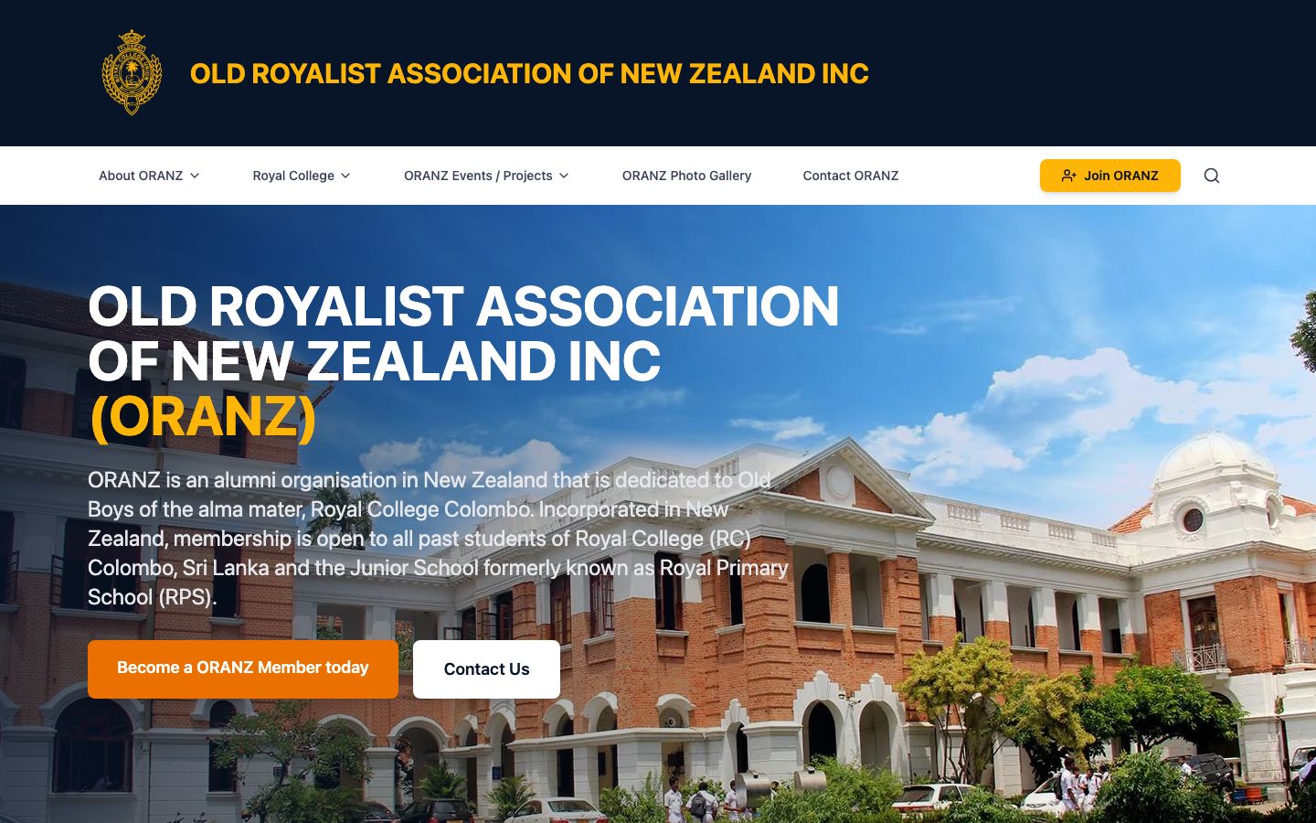 Oranz website screenshot